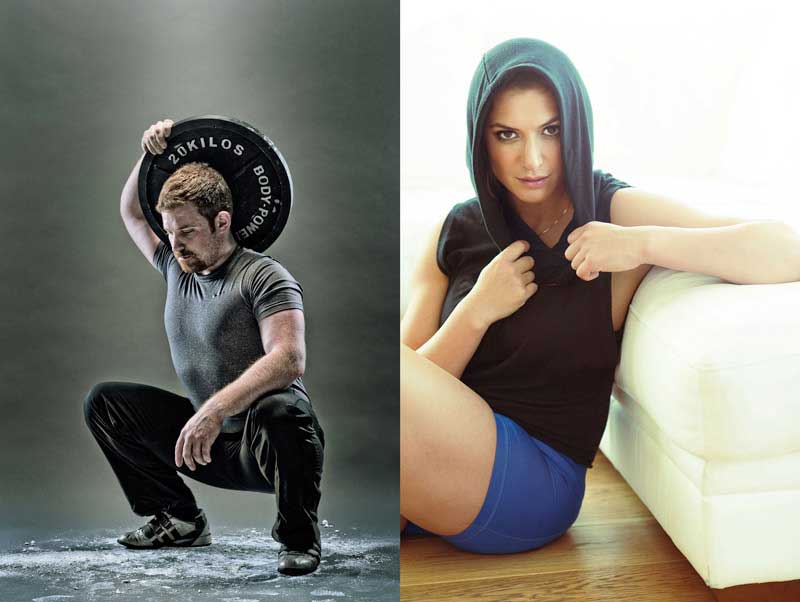 Choose the appropriate technique for what you're shooting — gritty, dramatic lighting is great for the shot of the weightlifter, but perhaps not for the lifestyle shot.